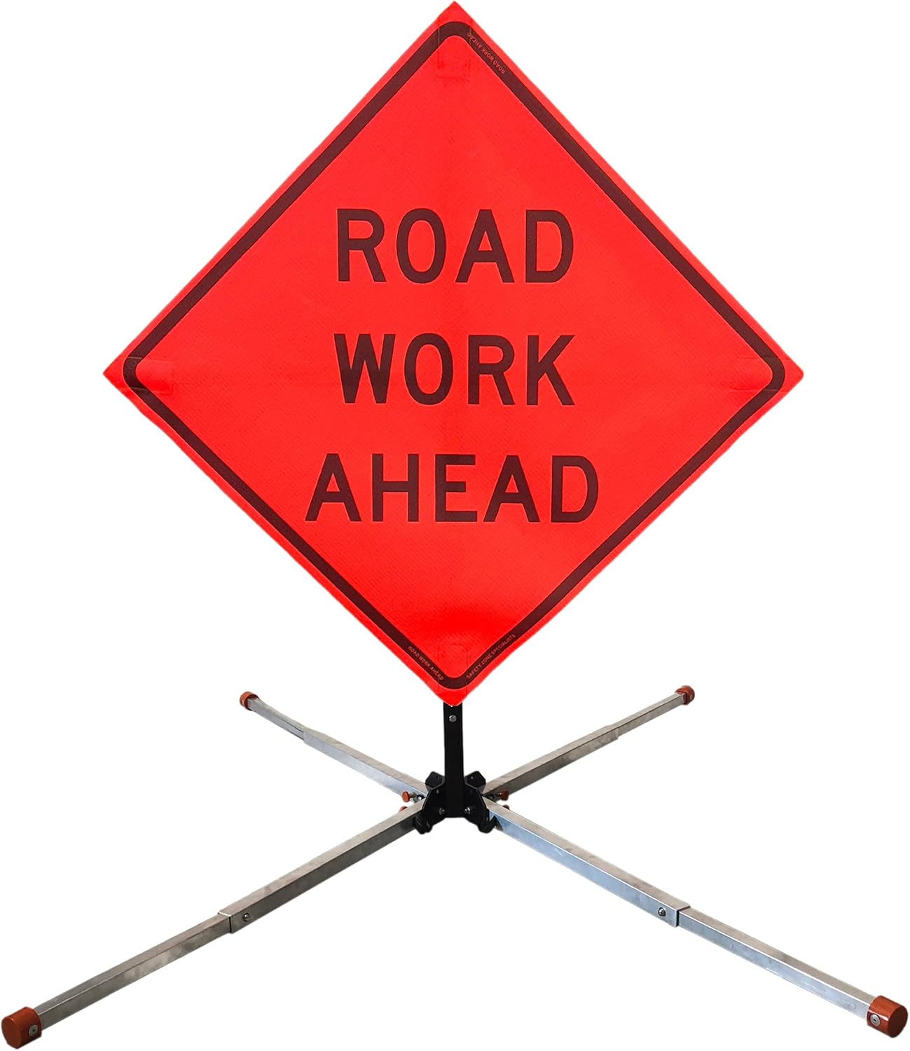 48 x 48 MUTCD Compliant Safety Orange Mesh Traffic Control Sign