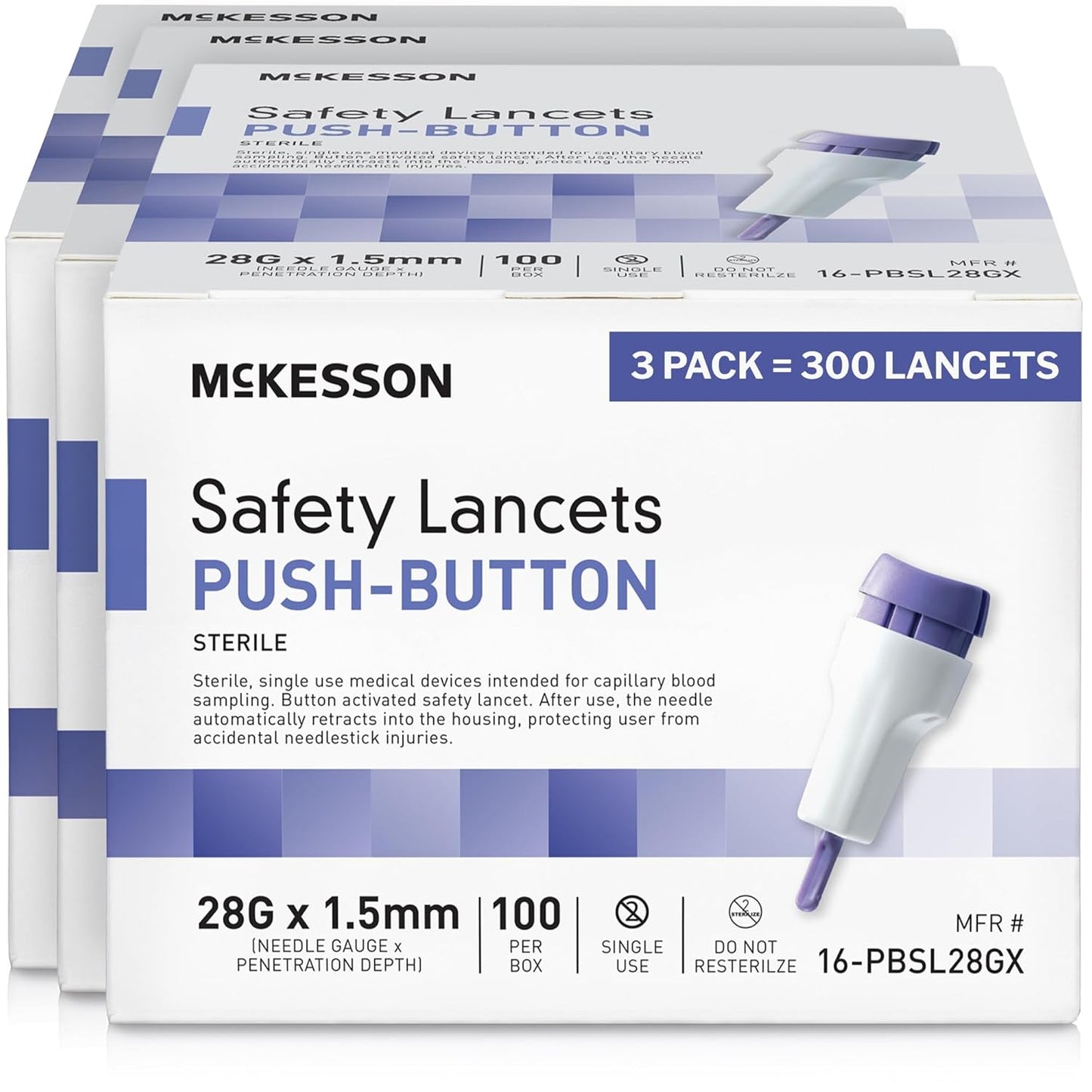 McKesson Lancets for Diabetes Testing - Efficient Blood Sampling