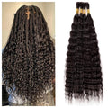 Wet and Wavy Human Braiding Hair Super Wavy 20 in - No Weft Bulk