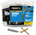 Power Pro Premium Exterior Wood Screws for Outdoor Projects