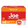 Joe Knows Coffee Single Serve Cups Pods and Capsules, Wake Up Joe - 48