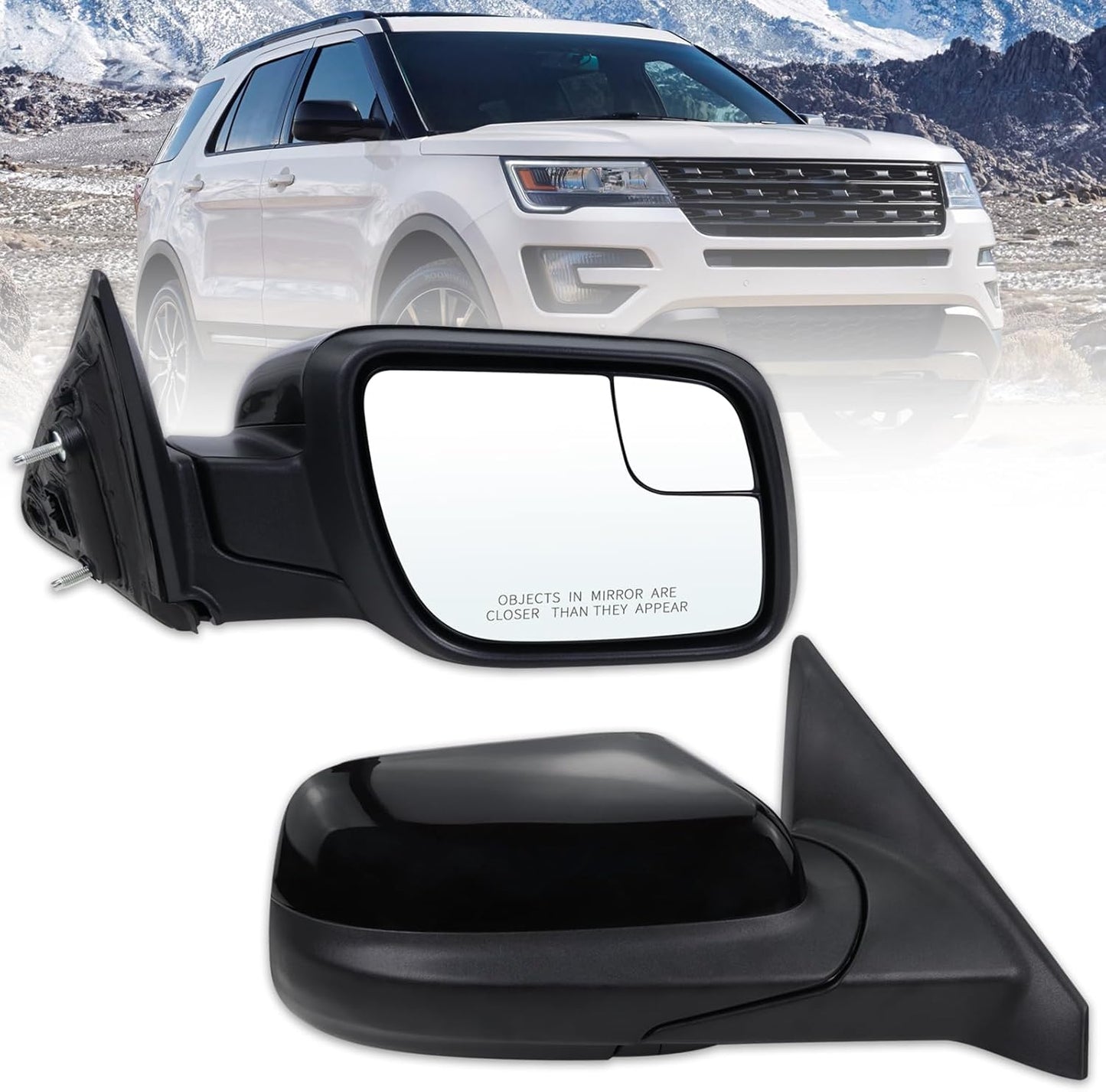Right Passenger Side Mirror for 2011-2019 Ford Explorer Models