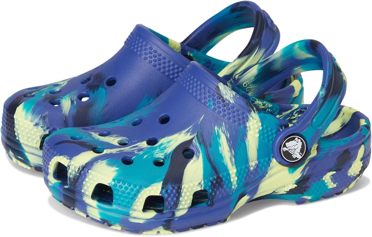 Crocs Kids' Classic Marbled Tie-Dye Clog for Comfort and Style