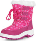 Insulated fur winter boots for girls by Apakowa for snowy days