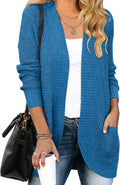 ZESICA Long Sleeve Open Front Knit Cardigan - Cozy Layering Choice