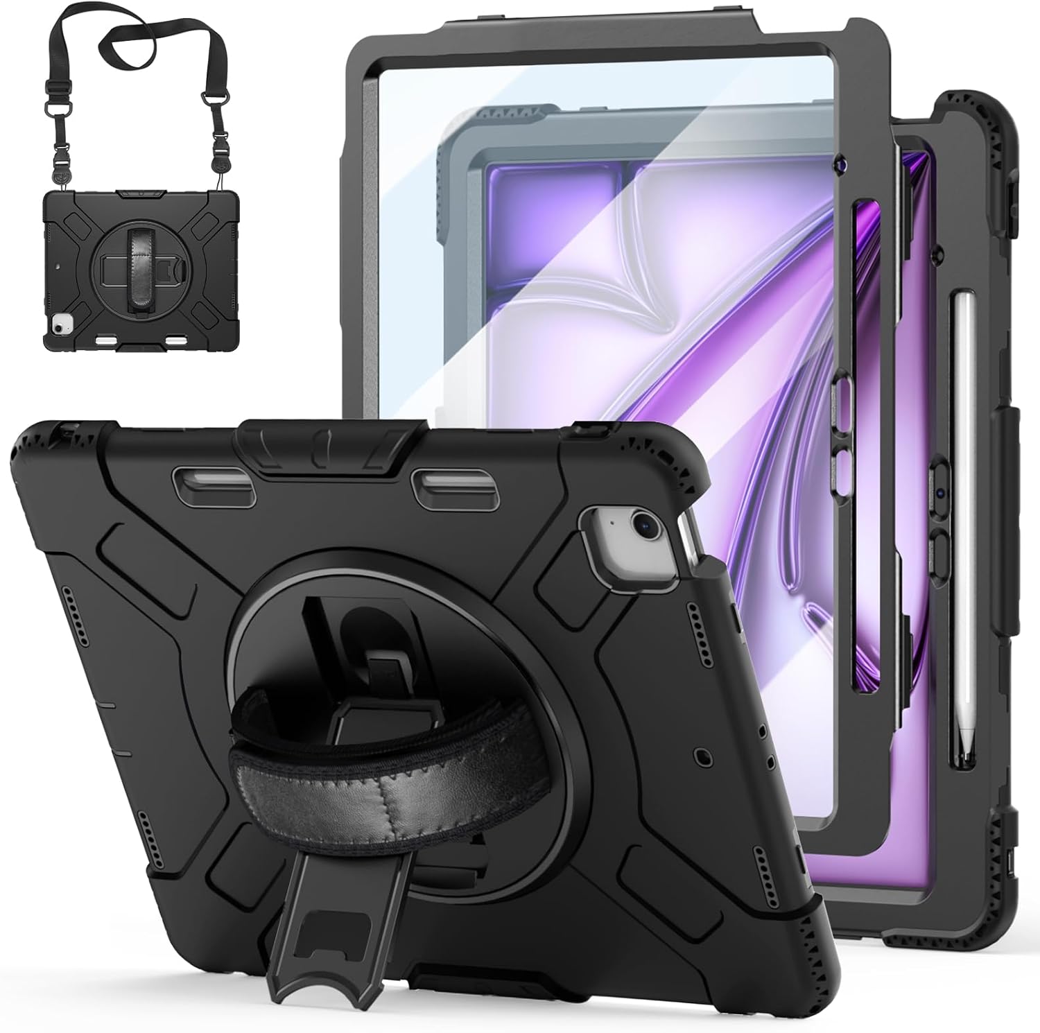 Shockproof Case for iPad Air 13 Inch with Screen Protector