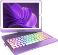 Keyboard Case for iPad 10.2/10.5 in Purple - Backlit Bluetooth