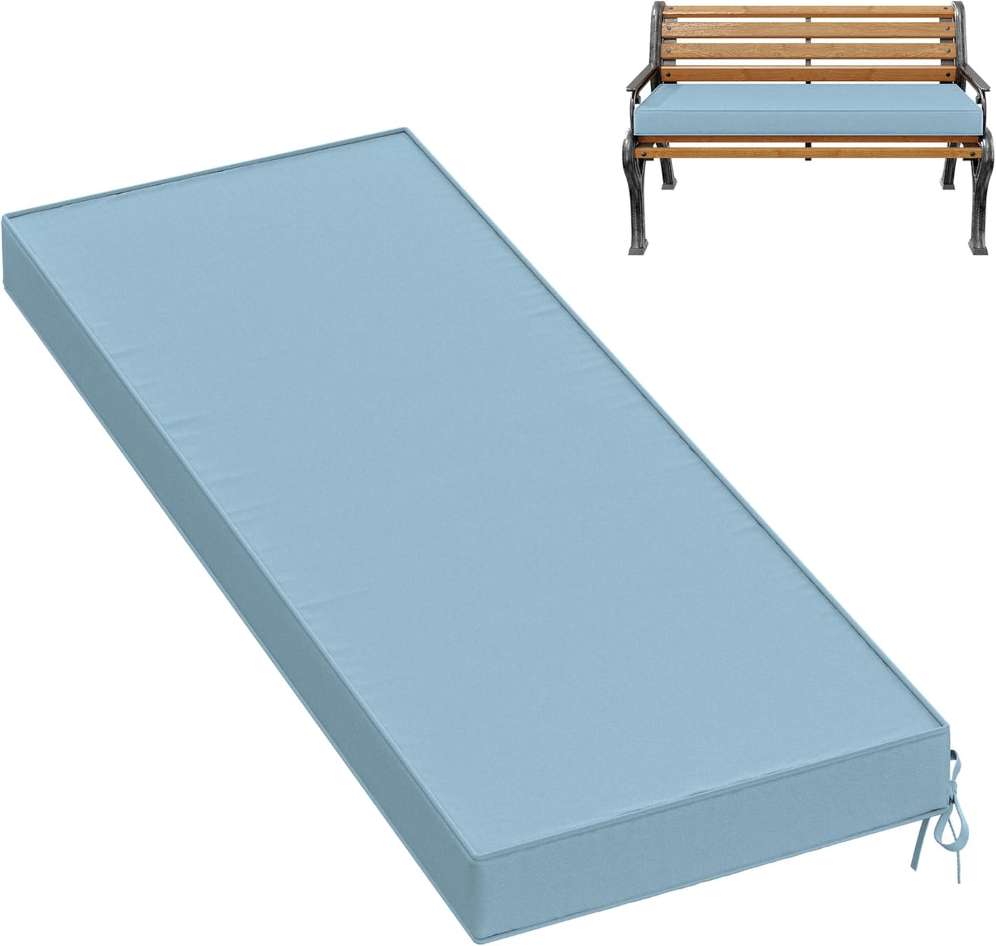 Premium Outdoor Bench Cushions with Memory Foam for Comfort
