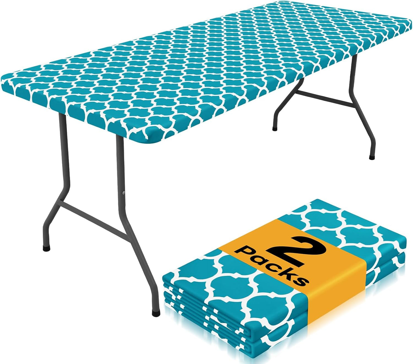 Waterproof Elastic Fitted Tablecloths for Outdoor Dining