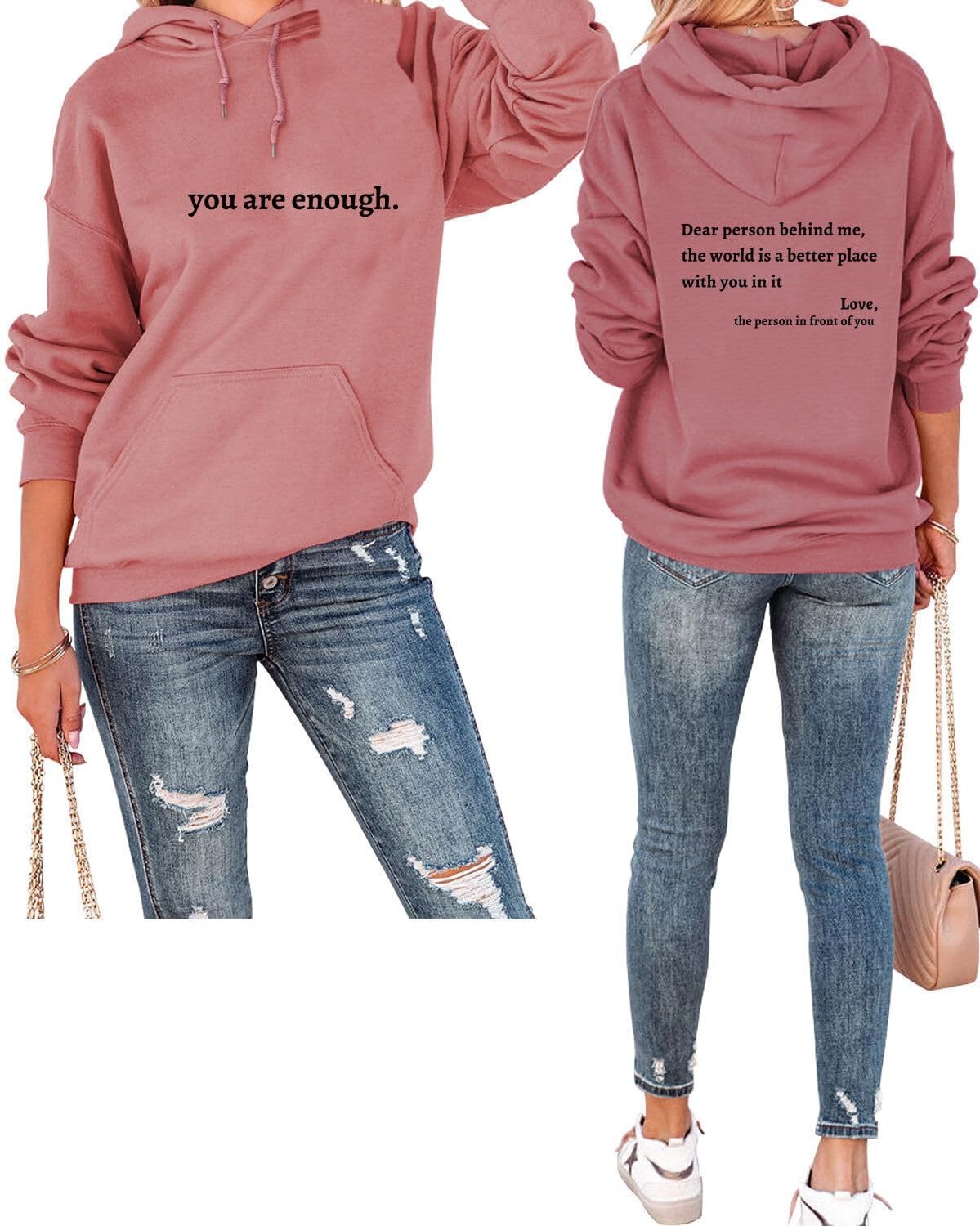 CHARMACO You Are Enough Women's Hoodie