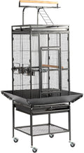 VINGLI 65-Inch Wrought Iron Bird Cage with Playtop - Large Flight Cage