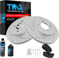 TRQ Front Performance Brake Pad & Rotor Kit - Direct Fit for 2003-06