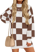 Turtleneck Sweater Dress Oversized Lantern Sleeve - Cozy Fall Staple