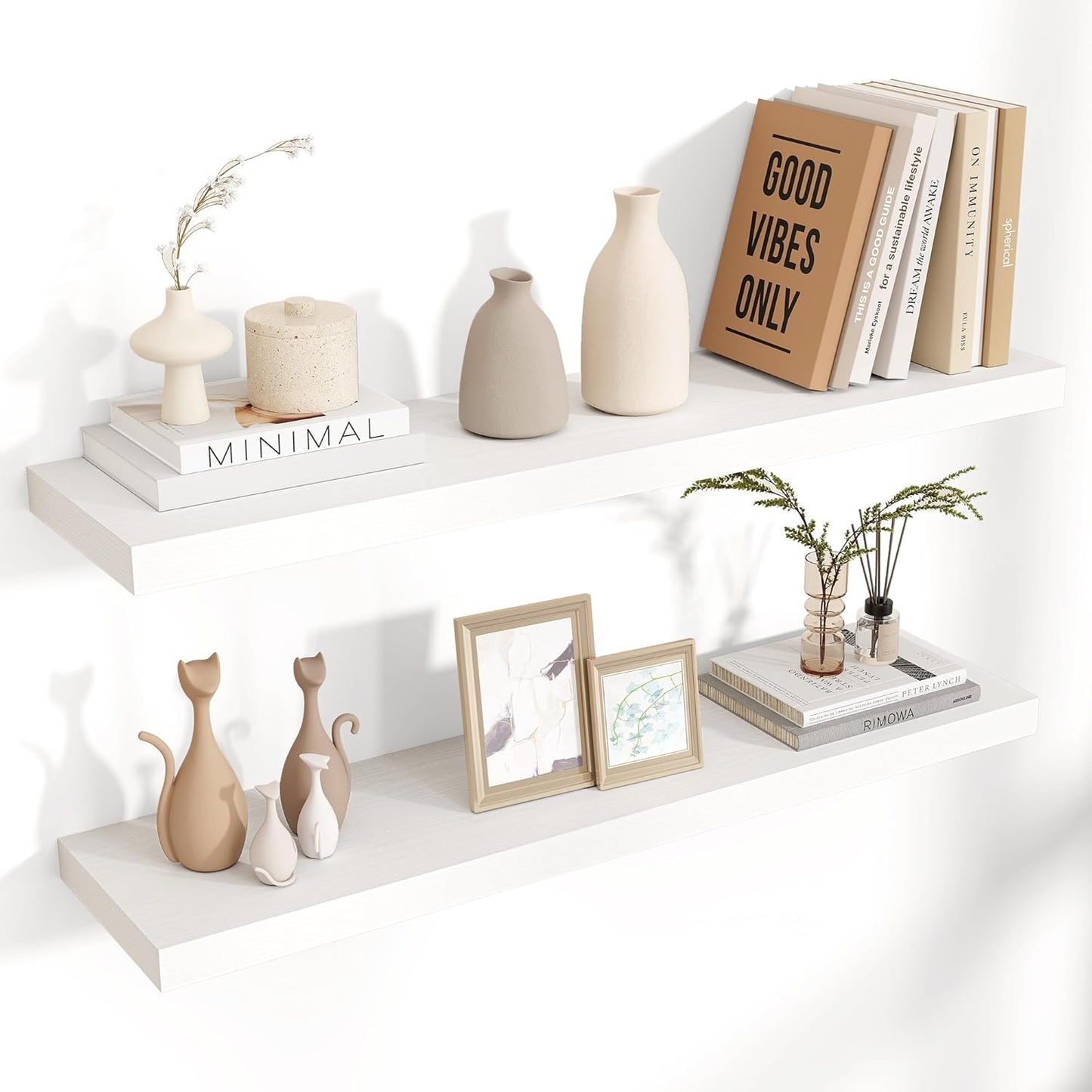 Floating Shelves for Wall - Modern White Design for Any Room