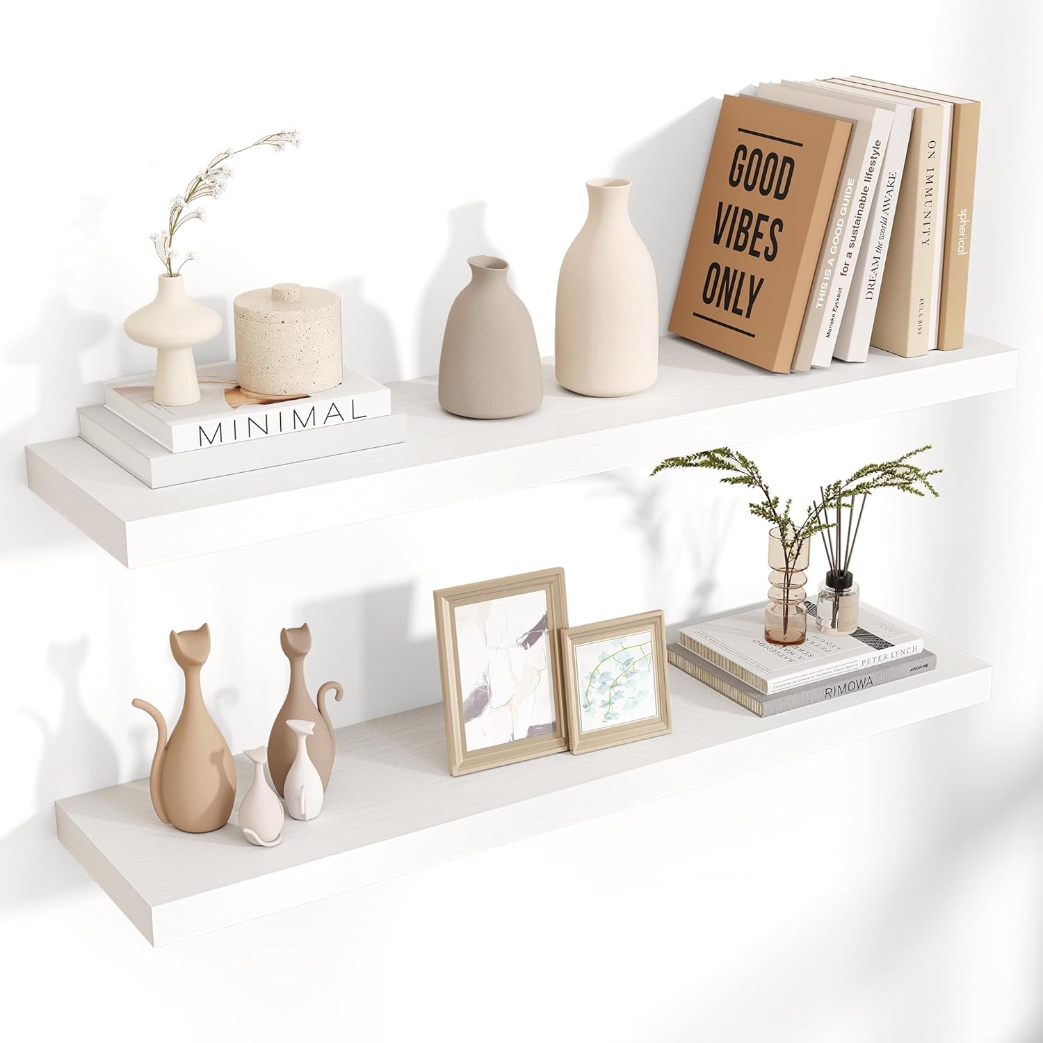 Floating Shelves for Wall - Modern White Design for Any Room