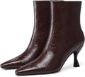 Womens Kitten Heel Booties Pointed Toe 3.5 in - Sleek Everyday Style