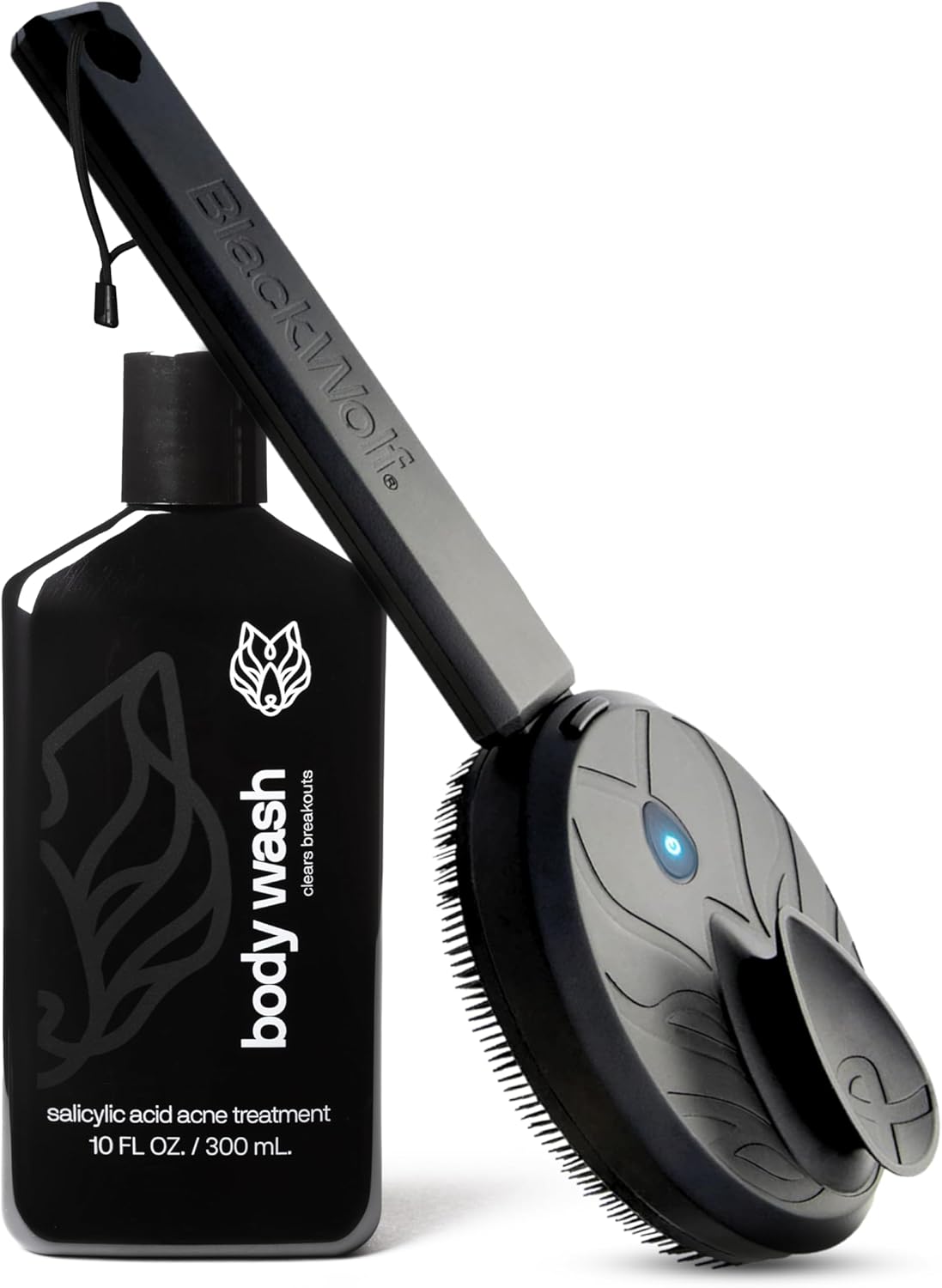 Black Wolf Body Wash & Sonic Scrubber Pro Kit for Men