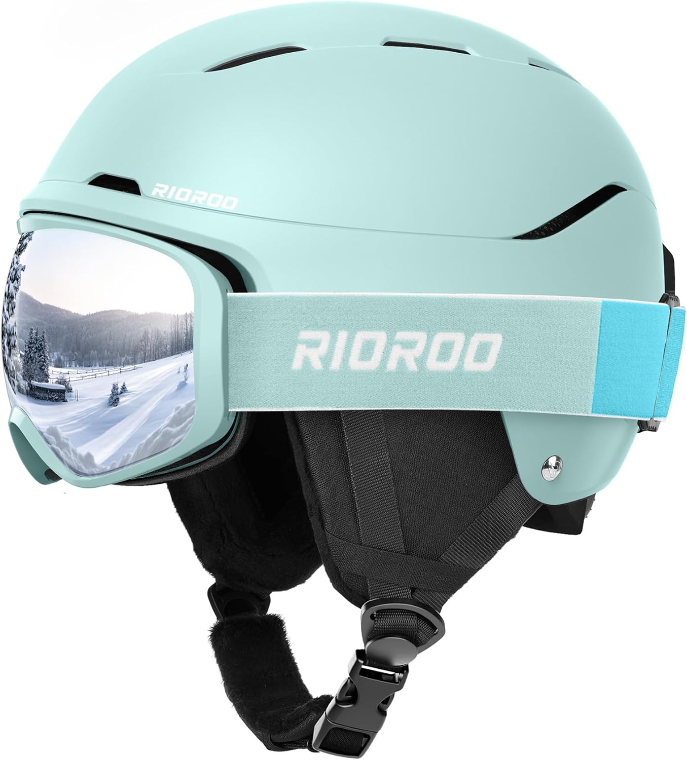 Ski Helmet and Goggles Set for Men Women Youth - RIOROO