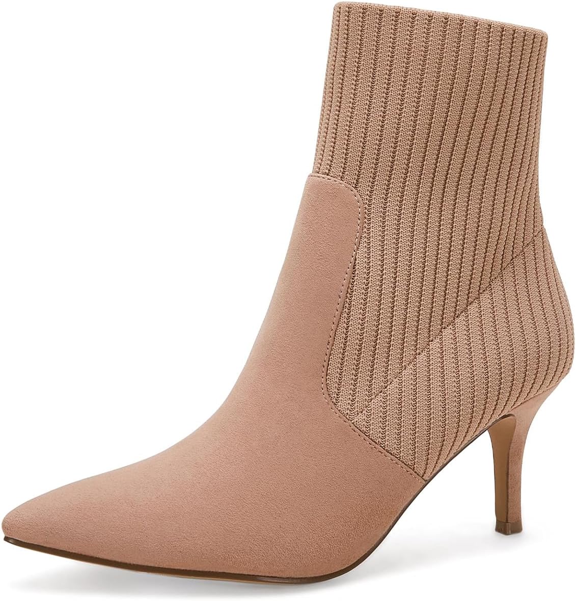 Coutgo Women's Pointed Toe Ankle Boots for Stylish Comfort