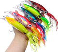 Squid Swimbait Soft Plastic Lures Skirt Tail Octopus Jig Head