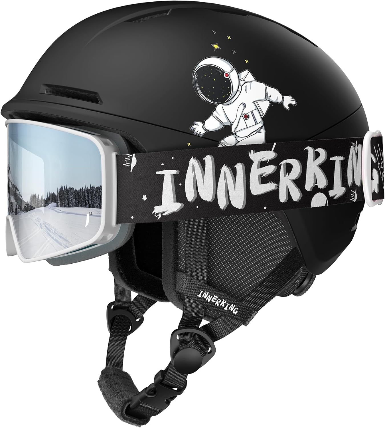 Shock-Absorbing Kids Ski Helmet Set by Innerking