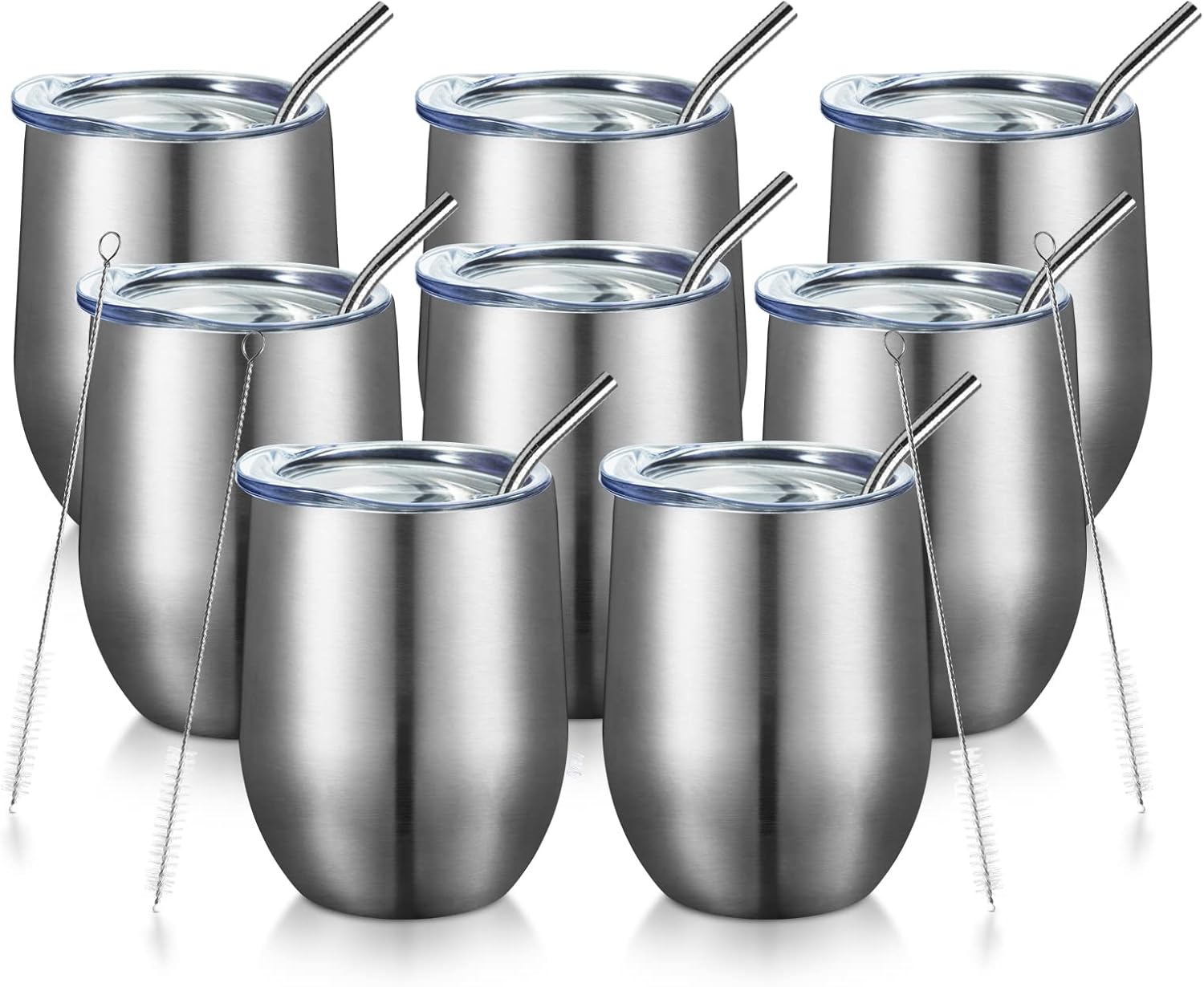 12oz Insulated Wine Tumbler with Lid for All Occasions
