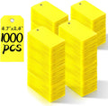 1000 Pieces 4 3/4in x 2 3/8in Yellow Plastic Shipping Tags