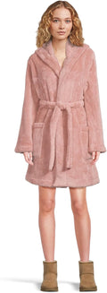 UGG Women's Aarti Robe - Plush Hooded Lounge Robe for Cold Mornings on