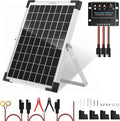 10 Watt 12V Solar Panel Kit Battery Maintainer Trickle Charger