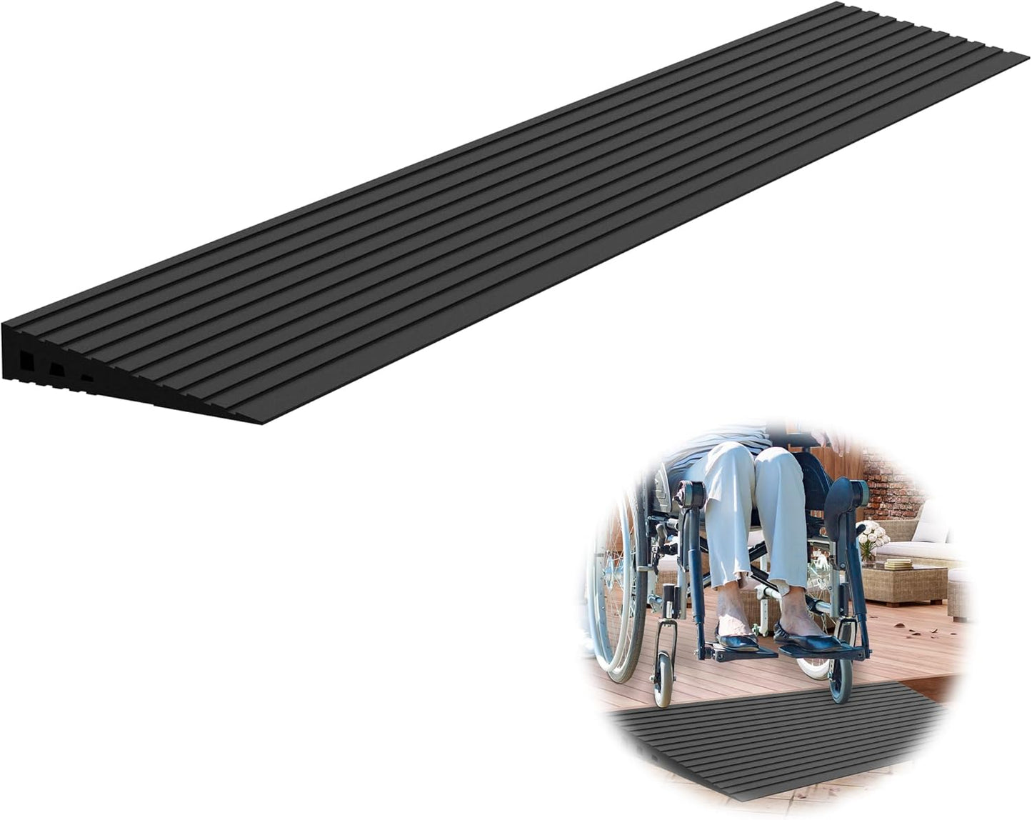 1in Rise Threshold Ramps for Doorways - 2000 Lbs Capacity