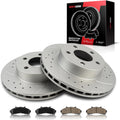 Torchbeam 11.25 in Brake Kit Front Pads and Rotors - Quiet, Durable