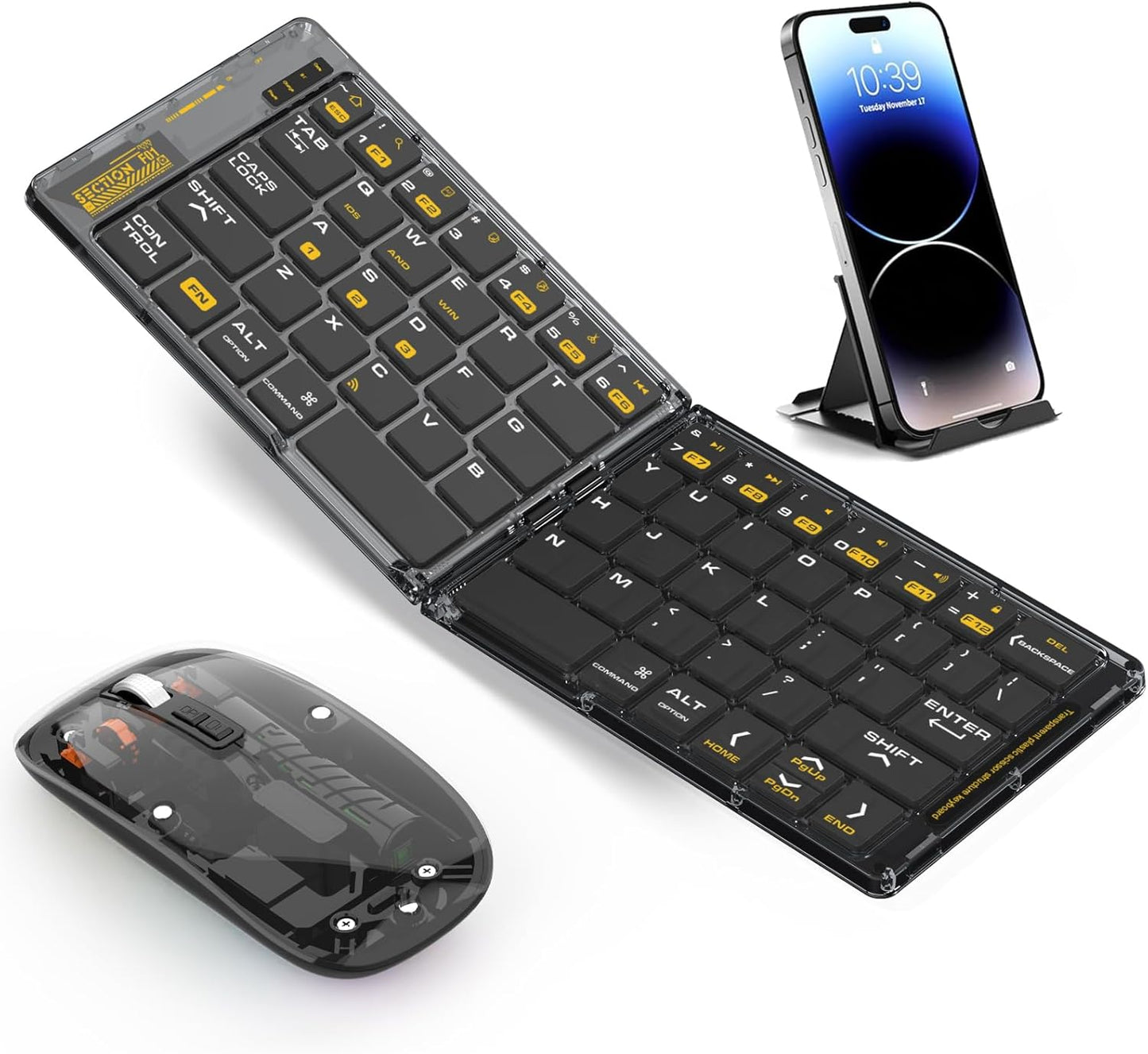 Foldable Wireless Keyboard Set Combo by dunfirn for iPad