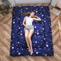 MAXYOYO Navy Starry Sky Japanese Floor Futon Mattress - Portable Queen