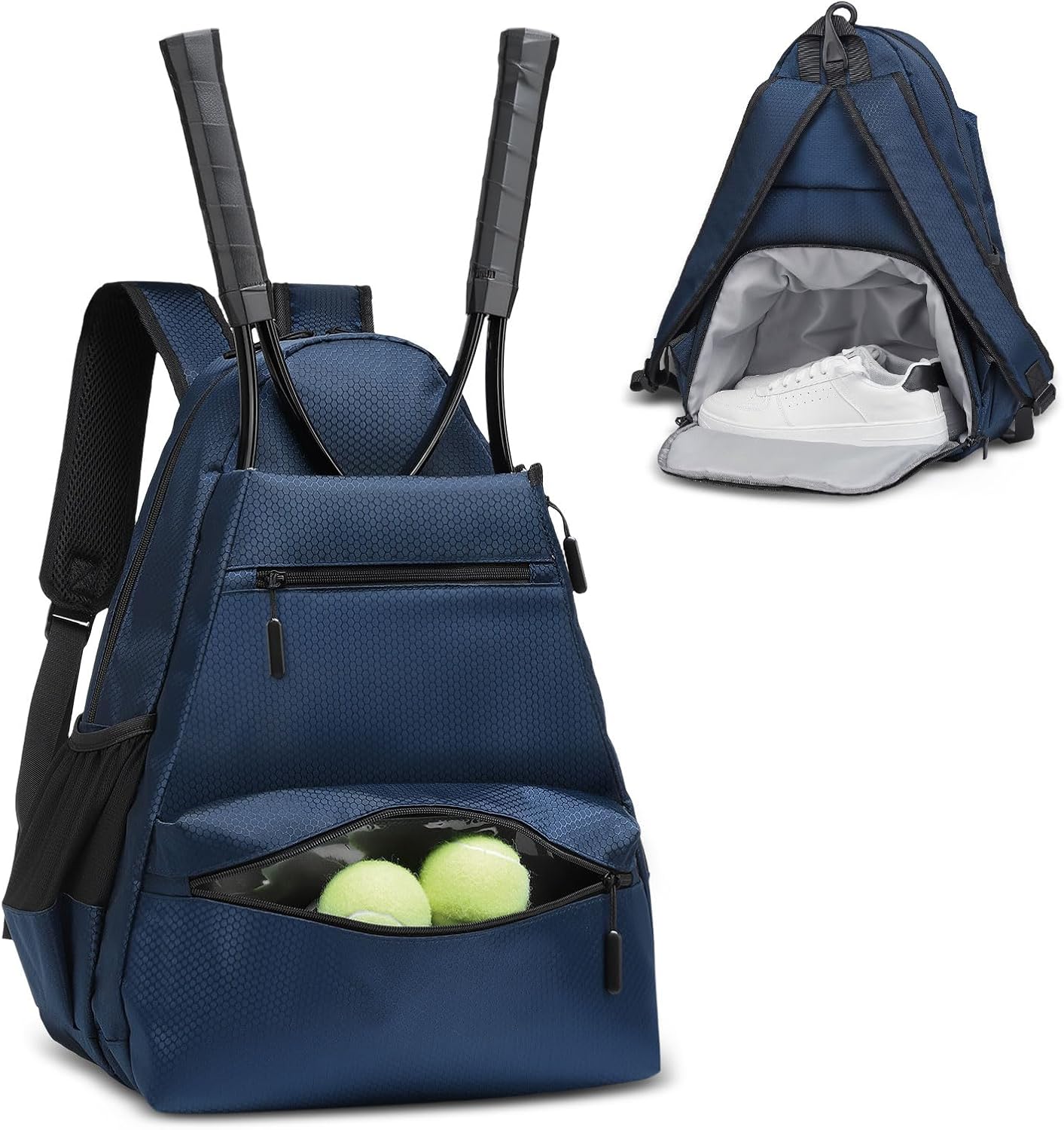 Tennis Backpack for Rackets with Shoe Compartment and More