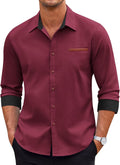 COOFANDY Men's Casual Dress Shirt Button Down Long-Sleeve (Style G81K)