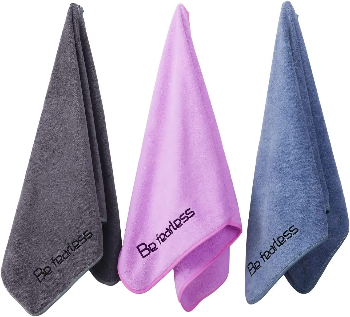 Super Soft Quick-Drying Gym Towels - 3 Pack Set