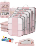 Compression Packing Cubes for Travel Essentials Women Mom - 10 Piece
