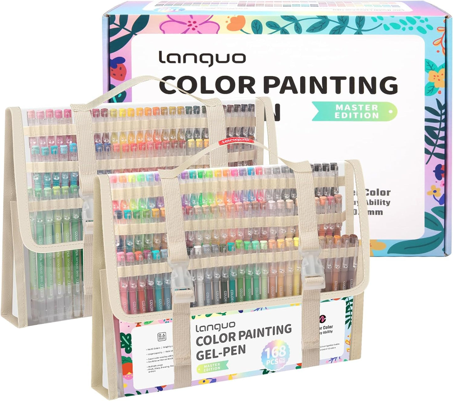Gel Pens for Coloring - 168 Pack Fine Point Pens for Art