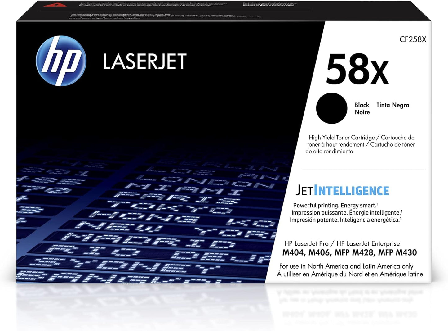 HP 58X Black High-yield Toner Cartridge - Compatible with Multiple HP Printers