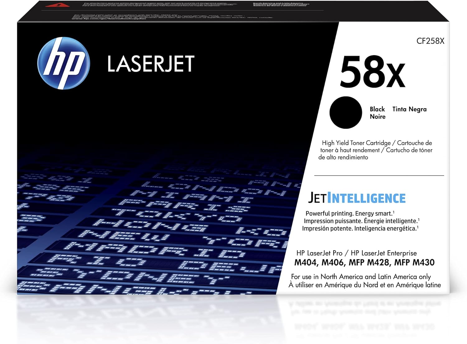 HP 58X Black High-yield Toner Cartridge - Compatible with Multiple HP Printers