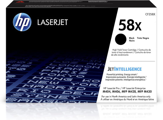 HP 58X Black High-yield Toner Cartridge - Compatible with Multiple HP Printers