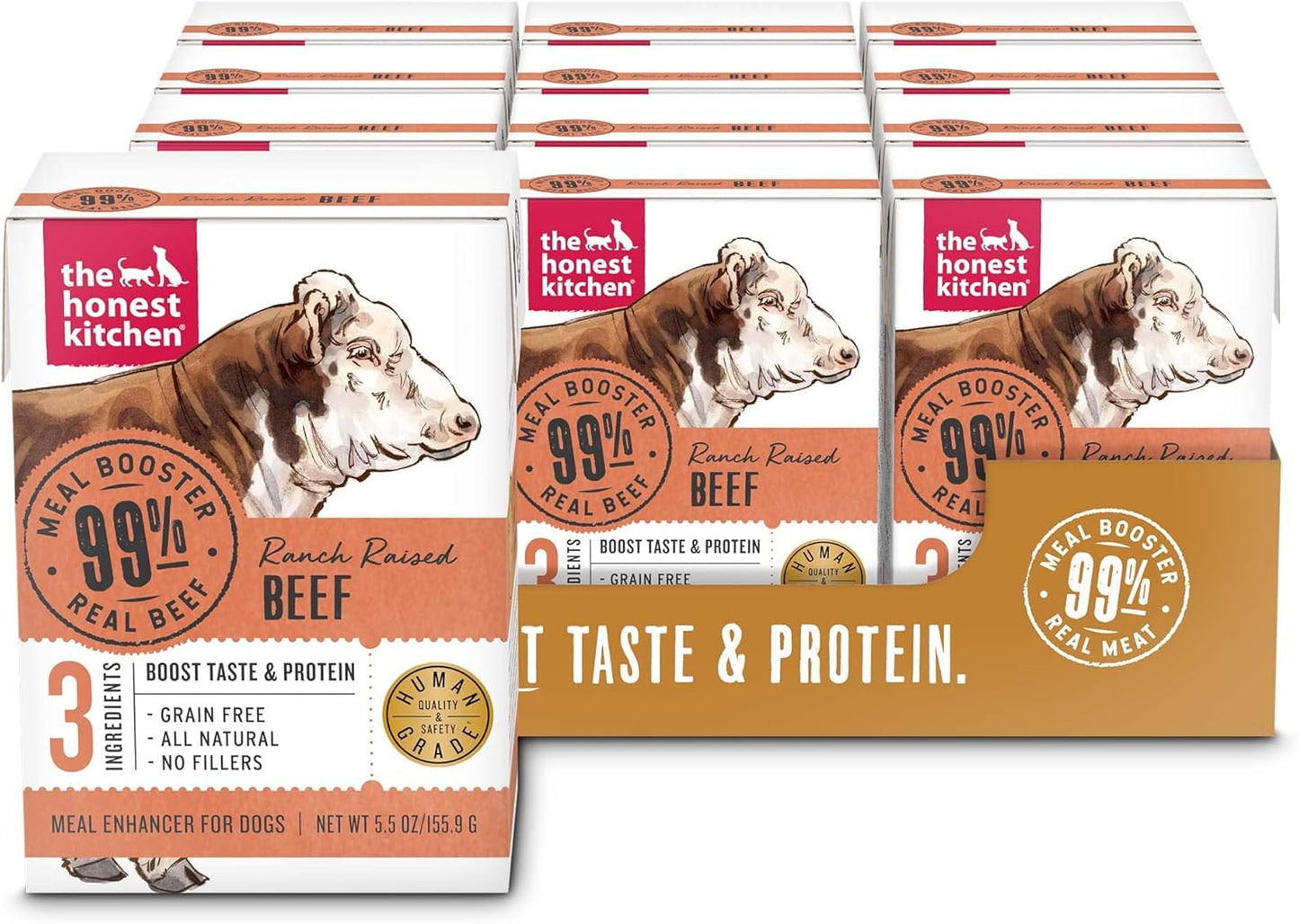 The Honest Kitchen Meal Booster: 99% Beef Dog Food Topper