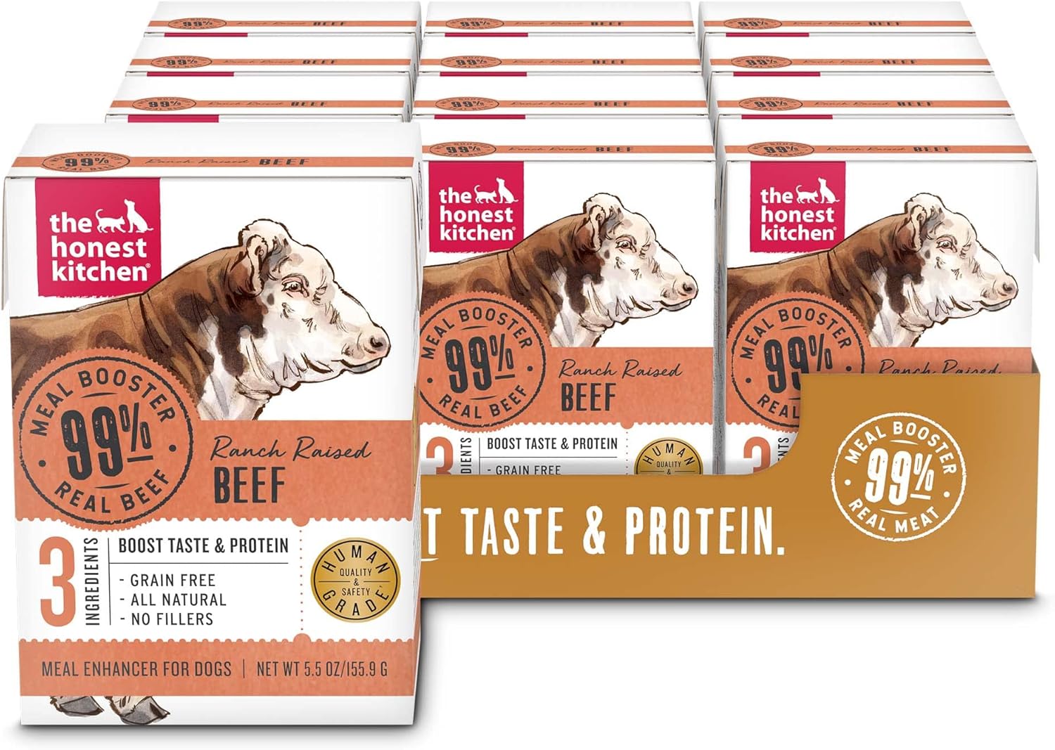 The Honest Kitchen Meal Booster: 99% Beef Dog Food Topper