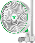 AeroWave E6 Grow Tent Fan - Quiet EC Motor, Auto Oscillating Clip