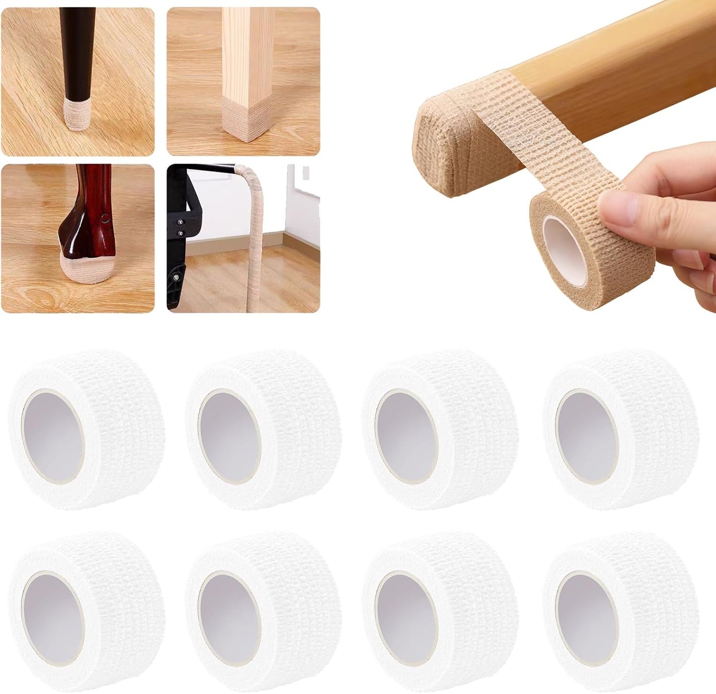 Non-Slip Chair Leg Protectors for Hardwood Floors