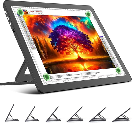 TOHETO Rechargeable A3 Light Board: Bright Magnetic Light Pad