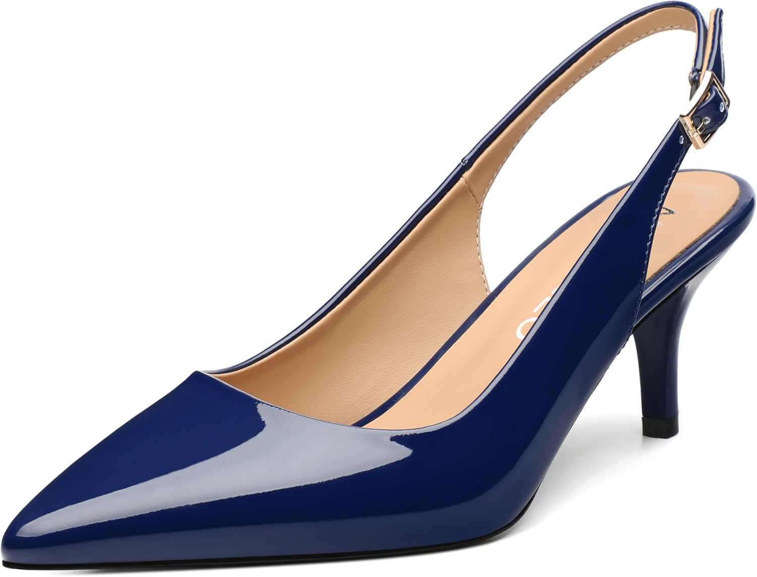 NUMALEO Slingback Heels for Women with Stylish Kitten Design