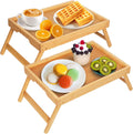 Portable Bamboo Bed Tray | Set of 2 | Breakfast in Bed