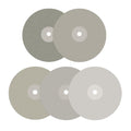 Diamond Flat Lap Wheel Disc Set 6in x 1/2in - Versatile Lapidary