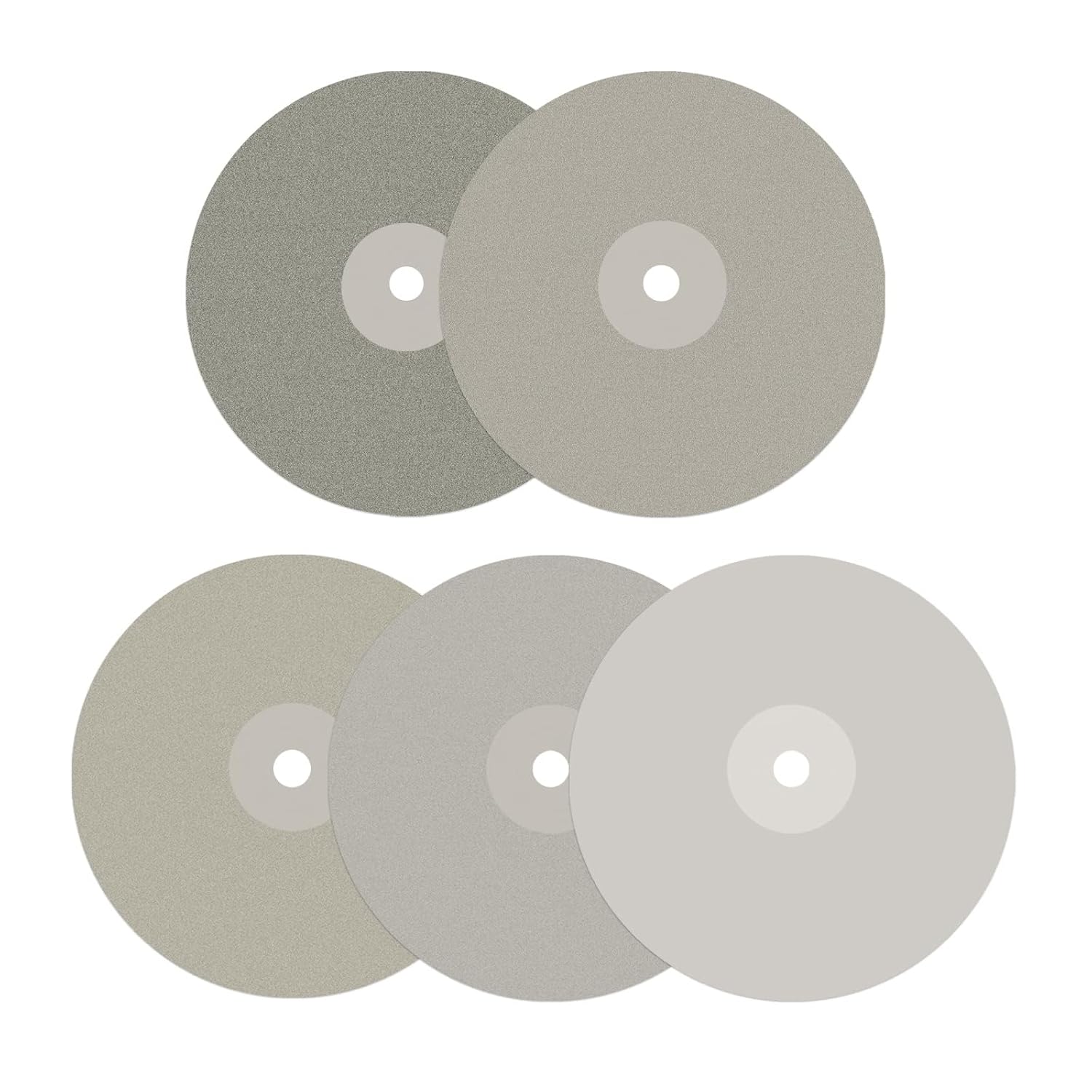 DZQ 5 PCS Diamond Flat Lap Wheel Disc Set for Stone and Glass